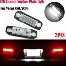 2x For Volvo White LED License Number Plate Light Lamps Canbus S80 V70 XC70 XC90