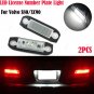 2x For Volvo White LED License Number Plate Light Lamps Canbus S80 V70 XC70 XC90