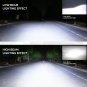H4 HB2 9003 1400W 210000LM 6000K 3 Sides LED Headlight Kit Hi/low Beam HID Bulbs