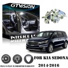 14pcs Super Bright White Kit LED Interior Car Lights for KIA Sedona 2014-2016