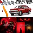 15 x Ultra Red Interior LED Lights Kit + TOOL For 2002-2006 Chevy Avalanche