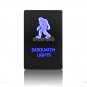 ON-OFF Blue LED Push Switch SASQUATCH LIGHTS For Toyota Tundra 4Runner 2010-up