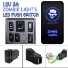 Blue LED Switch Push Button Zombie Light for Toyota Hilux Tacoma Fortuner Tundra