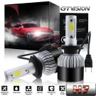 2x H7 1320W 198000LM COB Chips LED Headlight Kit High or Low Beam Light Bulb 6K
