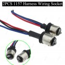 2x Decoder Pre-Wired Plug Adaptors Harness Plug Connector Socket 1157 1158 1196