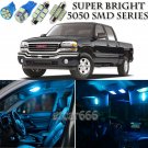 14pcs Ice Blue LED Interior Lights Bulb Package Kit For GMC Sierra 2000-2006