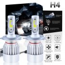 H4 9003 HB2 LED Headlight Bulb Conversion Kit Hi/Lo Beam 6000K White 195000LM