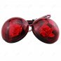 2Pcs LED Lens Rear Bumper Reflector Brake Light For Toyota Corolla 2009-2010 Red