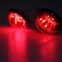 2Pcs LED Lens Rear Bumper Reflector Brake Light For Toyota Corolla 2009-2010 Red