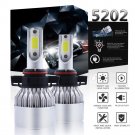 Pair 5202 LED Fog Light Bulb For Chevrolet Silverado 2500 3500HD 2007-2018 6000K