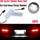 2x LED License Number Plate Light For Ford Focus Fiesta C-MAX S-MAX Mondeo Kuga
