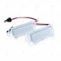 2x LED License Number Plate Light For Ford Focus Fiesta C-MAX S-MAX Mondeo Kuga