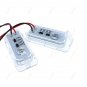 2x LED License Number Plate Light For Ford Focus Fiesta C-MAX S-MAX Mondeo Kuga