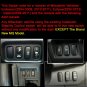12V ZOMBIE LIGHTS Botton For Mitsubishi Pajero Triton MN ML Red LED Push Switch