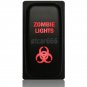 12V ZOMBIE LIGHTS Botton For Mitsubishi Pajero Triton MN ML Red LED Push Switch
