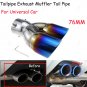 Universal Dual Exhaust Tail Pipe Tip Muffler Vehicle Stainless Steel Chrome Trim