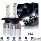2pc 1400W 210000LM LED Headlight Conversion Hi/low Beams Bulbs H4 HB2 9003 6000K