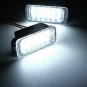 2x White SMD 18 LED License Number Plate Lights Lamp For Jaguar XJ XF Error Free