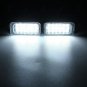 2x White SMD 18 LED License Number Plate Lights Lamp For Jaguar XJ XF Error Free