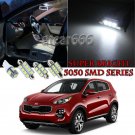 9 Premium White Bulb For KIA Sportage 2016 2017 LED Interior Light Package Kit