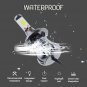High Power H7 Upgrade Bright LED Fog Light Bulbs Dual Color Still / Flash Mode