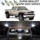 13x Xenon SMD White LED Interior Light Package Kit For 1999-2006 Chevy Silverado