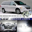 10x Bright White LED Interior Lights Package Kit For Chrysler Town Country 01-07