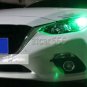 2X 92-4014SMD 7443 7440 LED GREEN Daytime Running Light Backup Reverse Lamp Bulb