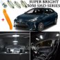 9 x Xenon White Interior LED Lights Kit + TOOL For 2016 - 2018 Toyota Corolla