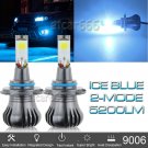 9006 HB4 ICE BLUE LED Fog Light Bulbs For RAM 1500 2500 3500 13-15 w/ Flash Mode