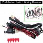 Five Plugs Wiring Loom Harness Light Bar Push button Switch Kits 12V 40A Relay