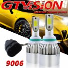 2Pcs 9006 HB4 Low Beam LED Headlight Bulb Kit 1300W 195000LM 6000K Diamond White