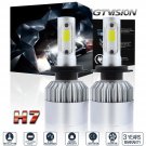 Motorcycle H7 COB LED Headlight Car Light Bulbs Conversion Kit 6000K Xenon White