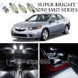 5050 SMD White LED Interior Lights Package Kit For 2009-2014 TSX Acura 16pcs