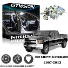 14Pcs Xenon White LED Interior Light Package Kit For Chevy Silverado 2007-2013