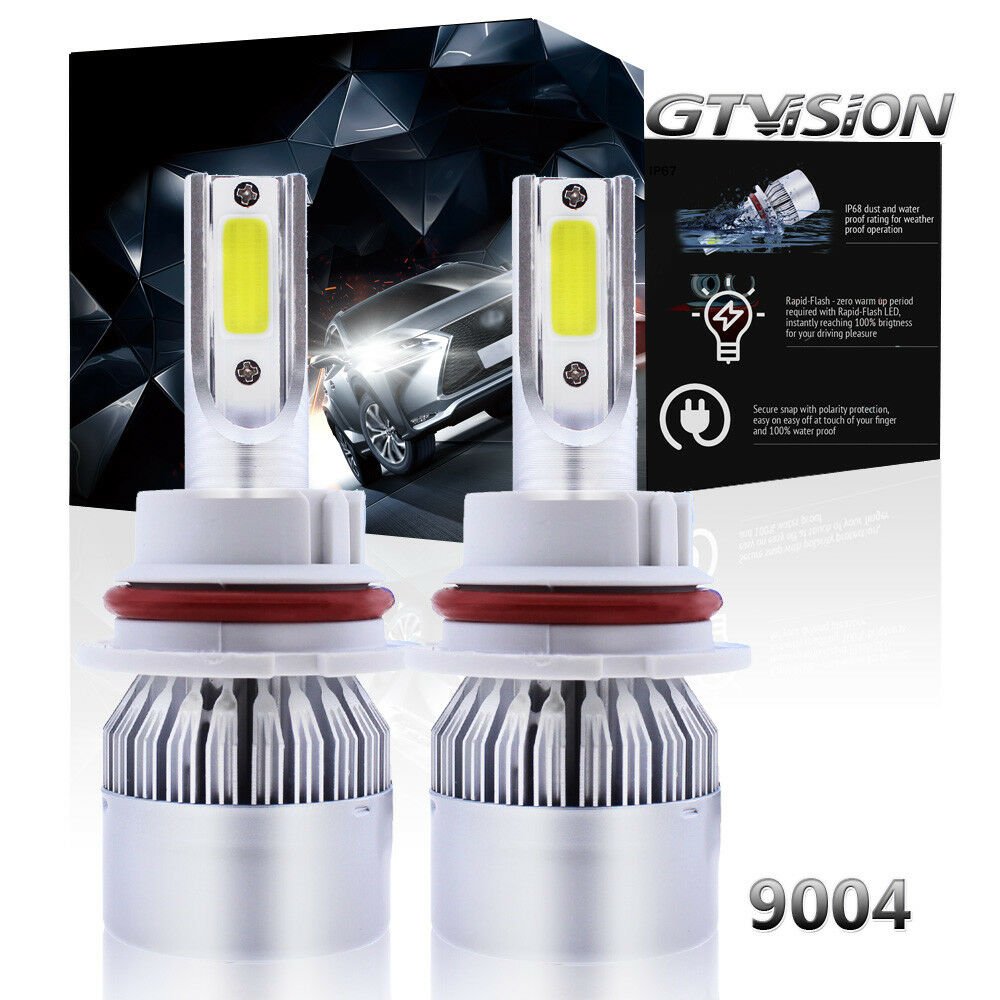 9004 HB1 LED Headlight Kit For Dodge Ram 1500 2500 3500 Hi/Lo Beam Xenon White