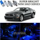 9x Bright SMD Blue LED Interior Light Package Kit For Ford Mustang 2005-2014