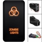 12V Orange LED Push Switch For Toyota Fortuner Hilux Tacoma 05-11 ZOMBIE LIGHTS