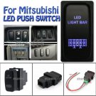 12V 3A LED LIGHT BAR Botton For Mitsubishi Pajero Triton MN Blue LED Push Switch