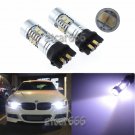 2X White PW24W PWY24W LED Projector No Error Turn Signal Daytime Running Light