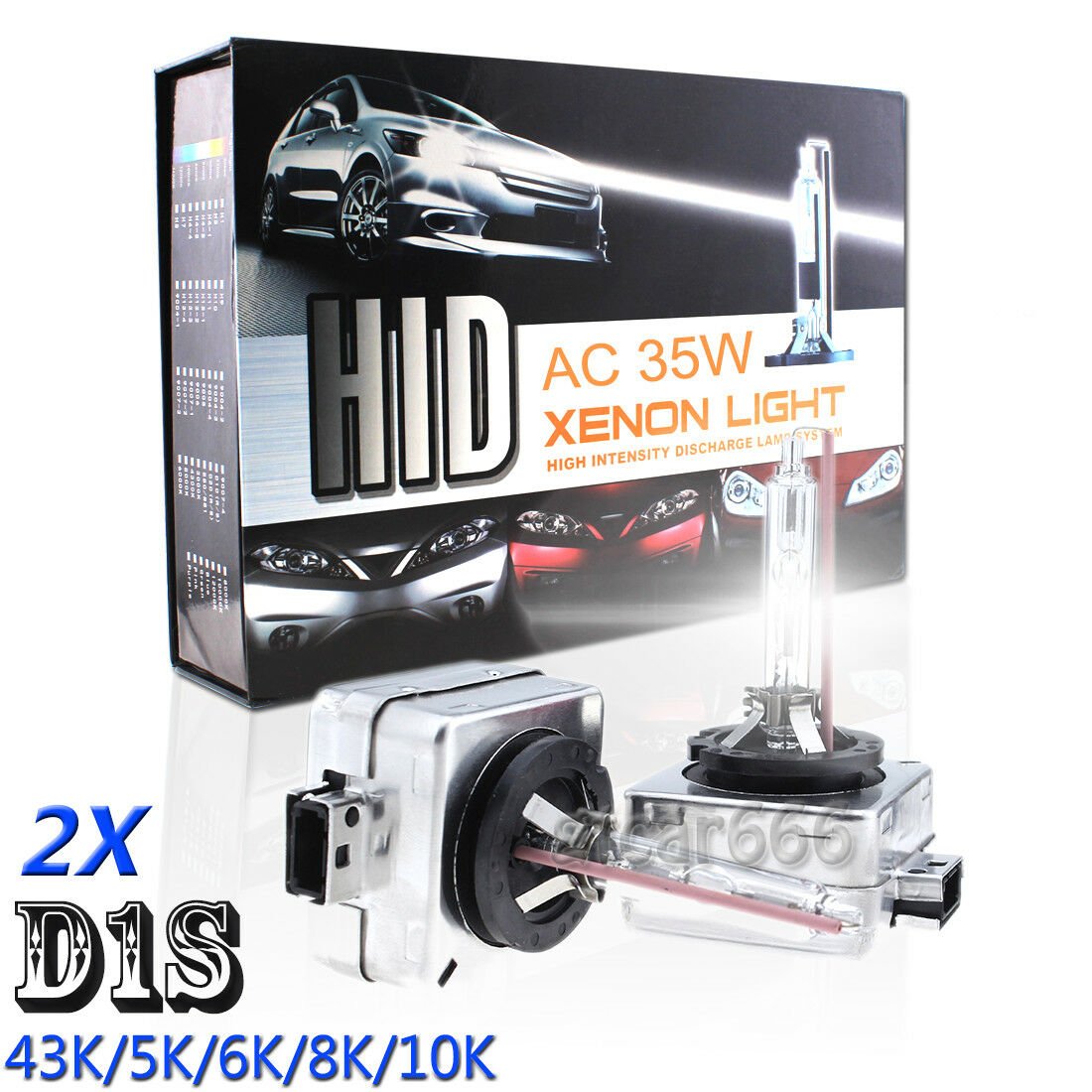 2x D1S HID Xenon Headlight Bulbs OEM Low Beam Light For Lincoln 43K 5K 6K 8K 10K
