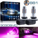 2pcs High Power 15-3030SMD 881 889 LED Pink Purple Projector Fog Lights Bulbs