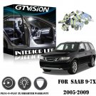 10Pcs Super Bright White LED Lights Interior Package Kit for Saab 9-7x 2005-2009