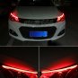 2x 30cm LED New Slim Headlight Strip Light DRL Sequential Flow Signal Red Yellow