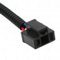 2x H4 9003 Ceramic Wire Harness Adpters Plug Cable Headlight Connector Extension