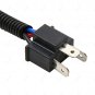 2x H4 9003 Ceramic Wire Harness Adpters Plug Cable Headlight Connector Extension