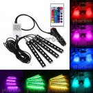 Glow Full Color LED Car Interior Kit Under Dash Footwell Seats Inside Lighting