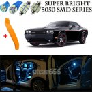 14 x Ice Blue Interior LED Lights Kit + TOOL For 2011 - 2014 Dodge Challenger