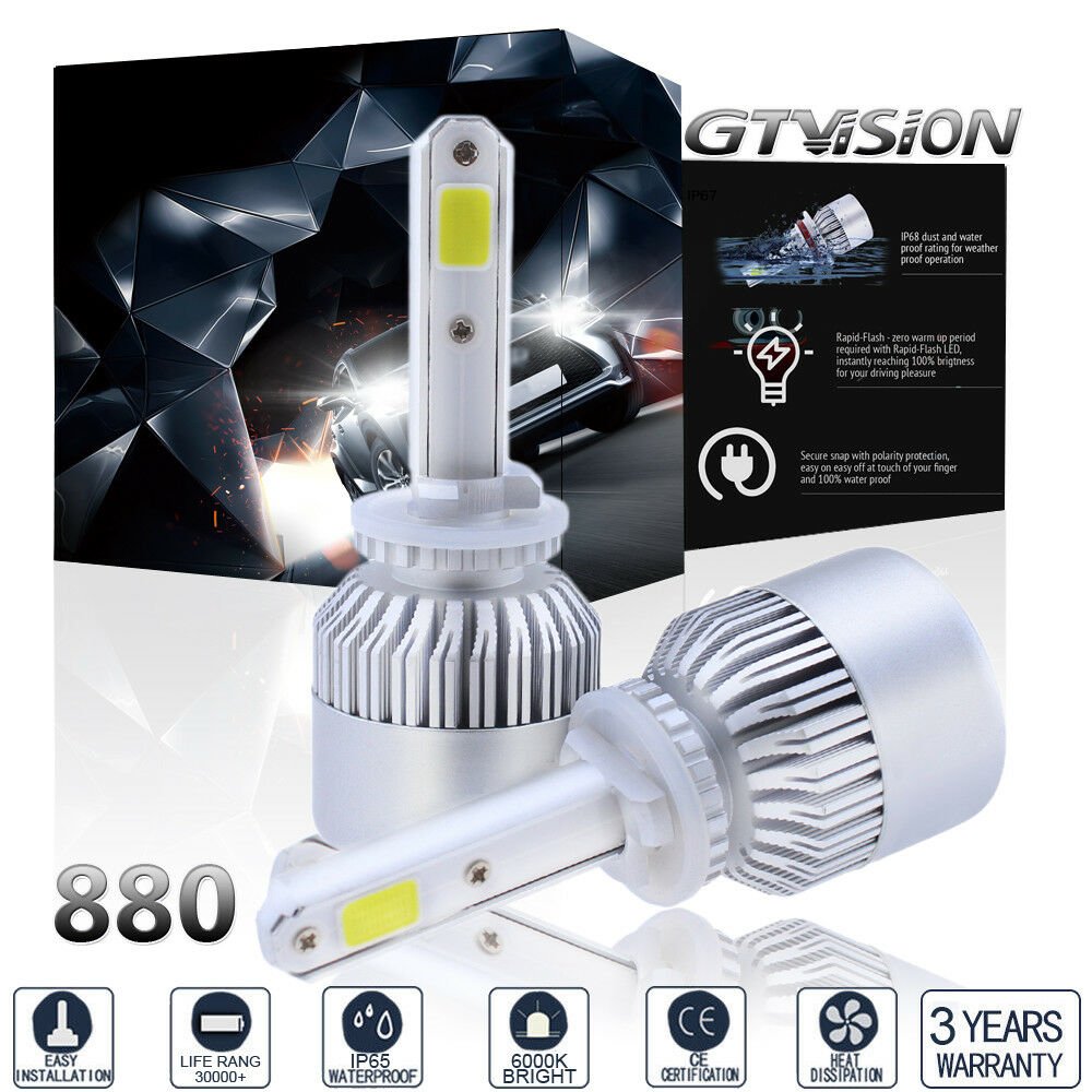 2pcs 1400W 210000LM LED Headlight Conversion Kit 880 881 6000K Xenon White Bulb