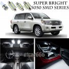 5050 White LED Interior Lights Package Kit For 08-12 Toyota Land Cruiser 15pcs